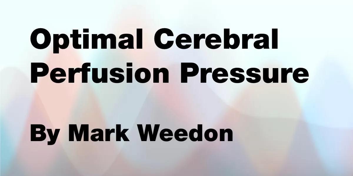 Optimal Cerebral Perfusion Pressure - Neuroresus